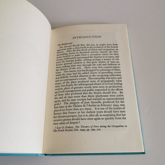 1960s Antigone Book Blue by Jean Anouilh FRENCH Play Inspired Sophocles Tragedy - Picture 8 of 11